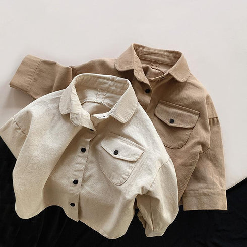Spring Korean version of retro Joker foreign style shirt